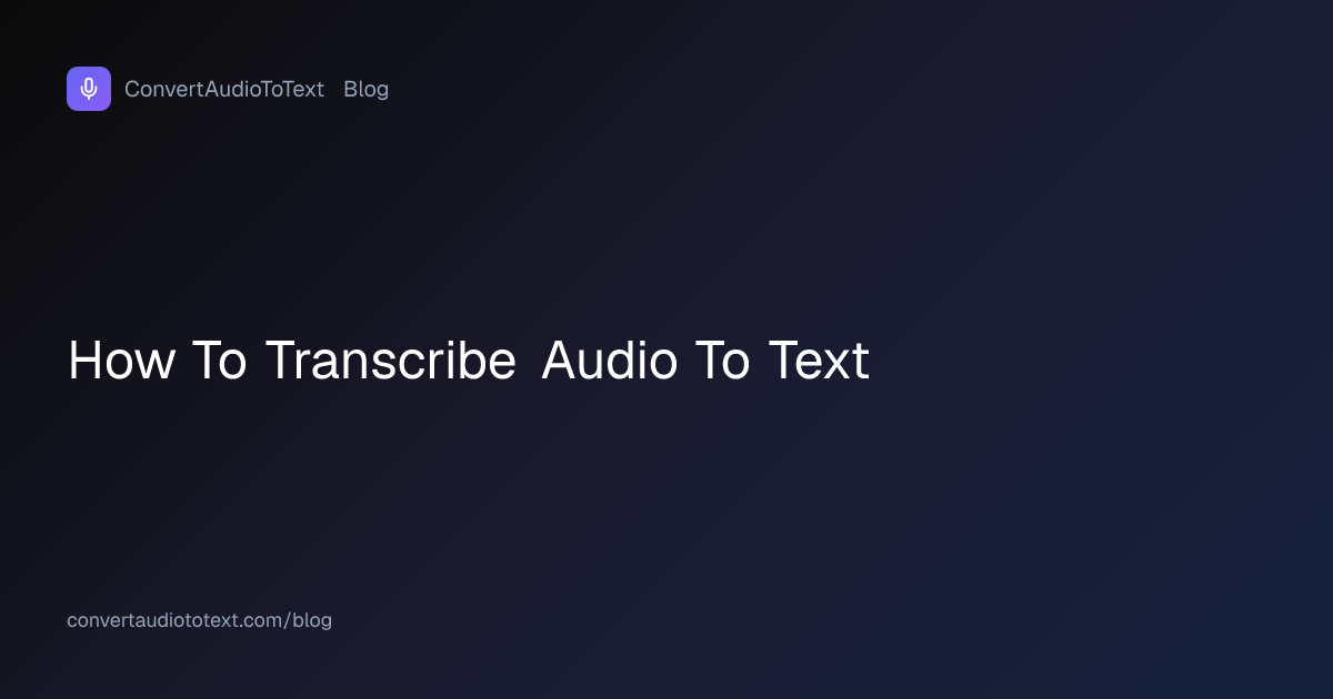 How to Transcribe Audio to Text in 2026: All 4 Methods Compared ...
